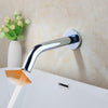 Black Chrome Brass Lavatory Bathroom Faucet Wall Mount Free Touch Sensor Faucet
