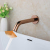 Black Chrome Brass Lavatory Bathroom Faucet Wall Mount Free Touch Sensor Faucet