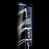 Black Panel LED Rain Shower with Waterproof Digital Temperature Screen