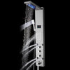 Black Panel LED Rain Shower with Waterproof Digital Temperature Screen