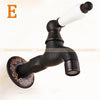 Black Wall Mount Washing Machine Taps