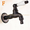 Black Wall Mount Washing Machine Taps