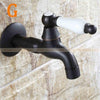 Black Wall Mount Washing Machine Taps