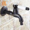 Black Wall Mount Washing Machine Taps