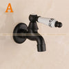 Black Wall Mount Washing Machine Taps