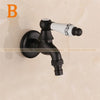 Black Wall Mount Washing Machine Taps