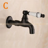 Black Wall Mount Washing Machine Taps