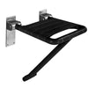 Black Wall-Mounted Stainless Steel Folding Shower Seat Bathroom Bench