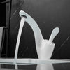 Black White Crane Basin Taps Modern Faucet Bathroom Basin Faucet