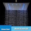 LED Rainfall Shower Head LED Top Over Sprayer Heads Rainfall Shower