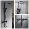 Brass 3-Function Bathroom Shower System Knobbed Mixer with Hand Shower