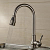 Brass 360 Degree Swivel Water Mixer Pull Down Faucet In 4 Colors