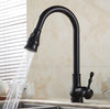 Brass 360 Degree Swivel Water Mixer Pull Down Faucet In 4 Colors