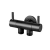 Brass Angle Valve Single Inlet Dual Outlet Double Control Bidet Valve