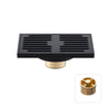 Brass Anti-Odor Bath Floor Drain Rectangular Deodorization Shower Drain