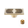 Brass Anti-Odor Bath Floor Drain Rectangular Deodorization Shower Drain