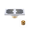 Brass Anti-Odor Bath Floor Drain Rectangular Deodorization Shower Drain