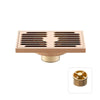 Brass Anti-Odor Bath Floor Drain Rectangular Deodorization Shower Drain