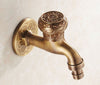 Brass Antique Bronze Bibcock Cold Tap Washing Machine Faucet