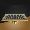 Brass Antique Brushed Floor Drain Bathroom Kitchen Shower Room Drain