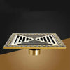 Brass Antique Brushed Floor Drain Bathroom Kitchen Shower Room Drain