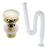 Brass Basin Bottle Trap Bathroom Sink Siphon Drain Pop-Up Waste