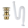 Brass Basin Bottle Trap Bathroom Sink Siphon Drain Pop-Up Waste