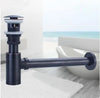 Brass Basin Pop-Up Drain Bottle Trap Kit Bath Sink P-Trap Waste Drain