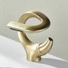 Brass Bathroom Basin Faucet Creative Single Handle Hot Cold Mixer Tap