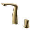 Brass Bathroom Basin Faucet LED Light Design with Single Handle Tap