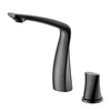 Brass Bathroom Basin Faucet LED Light Design with Single Handle Tap