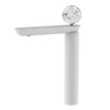 Brass Bathroom Basin Faucet with Glass Ball Handle Crane Mixer Sink Tap