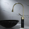 Brass Bathroom Faucet Basin Faucet Brass and Marble Sink Mixer Faucet Tap