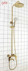 Brass Bathroom Shower Set Wall Mounted Cold Hot Mixer Shower Faucet