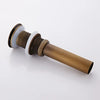 Brass Bathroom Wash-basin Drain Overflow No Overflow Pop Up Drain