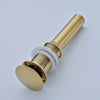 Brass Bathroom Wash-basin Drain Overflow No Overflow Pop Up Drain