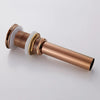 Brass Bathroom Wash-basin Drain Overflow No Overflow Pop Up Drain