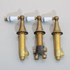 Brass Bathroom Water Control Valve Set 3pcs Faucet Mixer with Handle