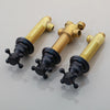 Brass Bathroom Water Control Valve Set 3pcs Faucet Mixer with Handle