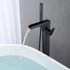 Brass Bathtub Faucet Set Waterfall Tub Filler with Handheld Shower