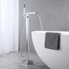 Brass Bathtub Faucet Set Waterfall Tub Filler with Handheld Shower
