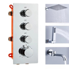Brass Concealed Mixer Valve Thermostatic Shower Faucet Controller