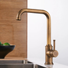 Brass Crane Kitchen Faucet Hot and Cold Water Single Hole Mixer Tap