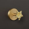 Brass Decorative Coat Towel Holder Wall Mounted Bathroom Towel Hook