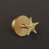 Brass Decorative Coat Towel Holder Wall Mounted Bathroom Towel Hook