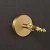 Brass Decorative Coat Towel Holder Wall Mounted Bathroom Towel Hook