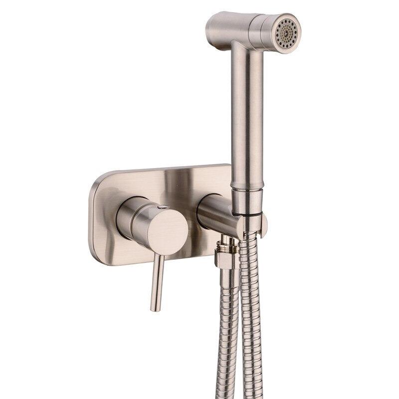 Brass Double Mode Hot And Cold Handheld Bidet Set 4 Colors Spray Brass Double Mode Hot And Cold Handheld Bidet Set 4 Colors Spray