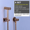 Brass Handheld Toilet Bidet Sprayer Bathroom Shattaf System Douche kit