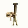 Brass Handheld Toilet Bidet Sprayer Faucet Set Hot Cold Water Mixer