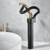 Brass Hollow Out Design Waterfall Basin Mixer Tap Bathroom Faucet